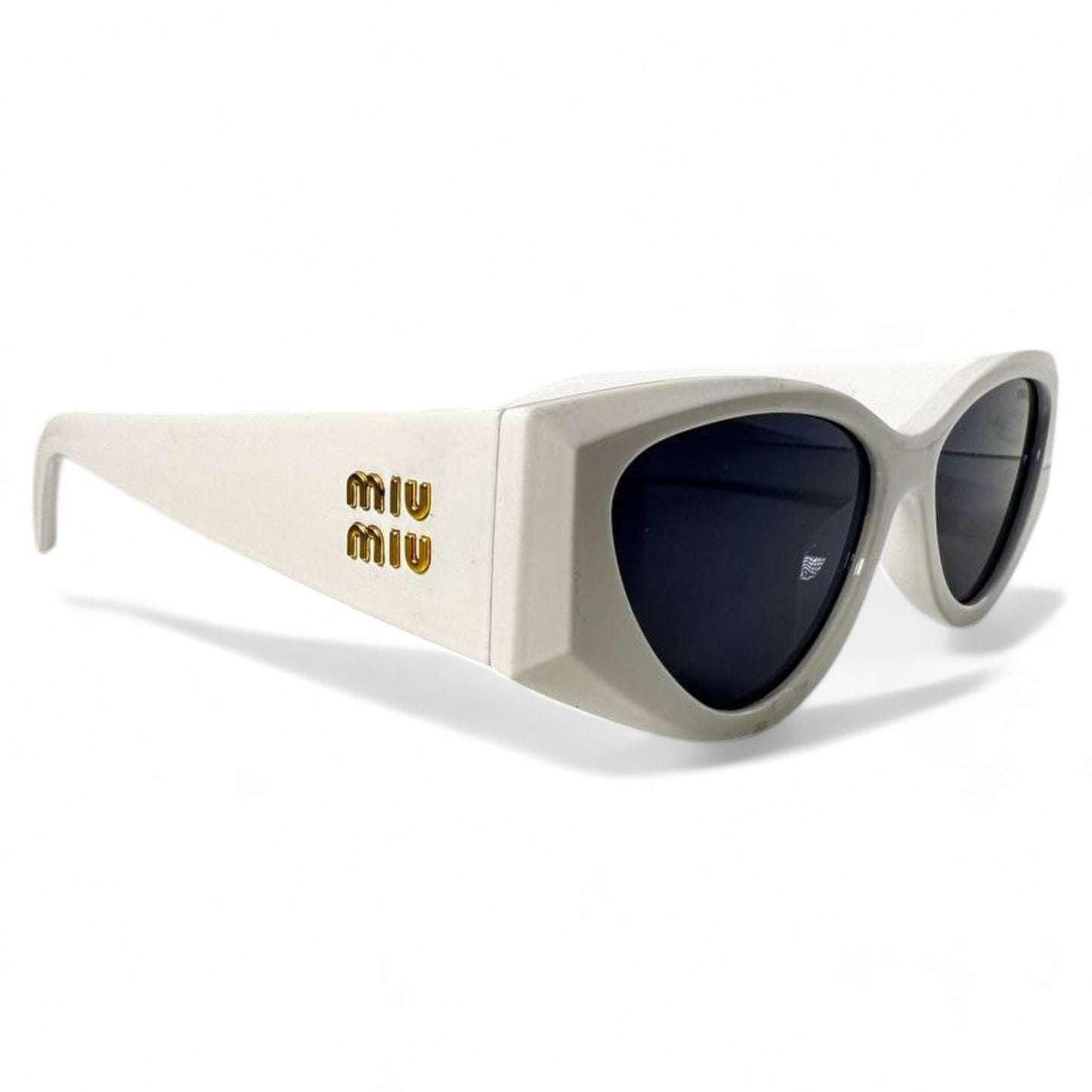 Miu Miu Cat-Eye White Sunglasses