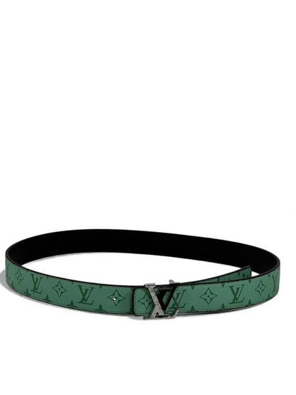 🟢 Louis Vuitton Monogram Eclipse Green Belt – 125cm 💚✨