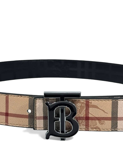 🤎 Burberry Double-Face Vintage Check Belt – 125cm 🖤✨