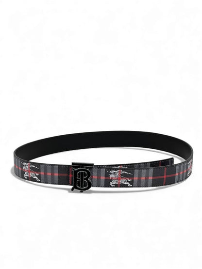 🖤 Burberry Knight Edition Check Belt – 125cm ⚔️✨