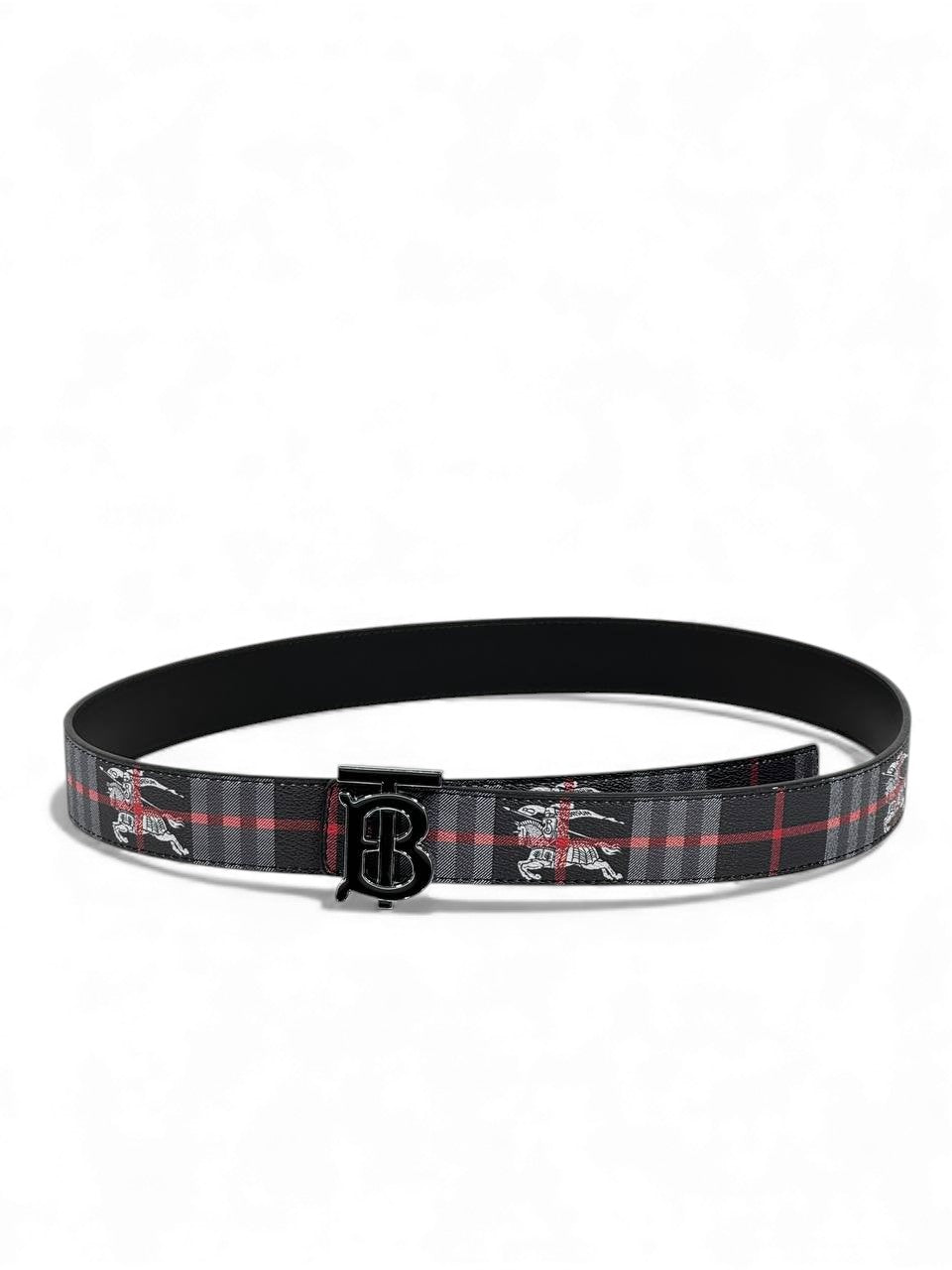 🖤 Burberry Knight Edition Check Belt – 125cm ⚔️✨