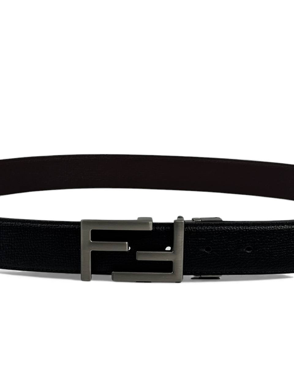 🖤 Fendi Reversible Leather Belt with FF Buckle – 120cm 🤎✨