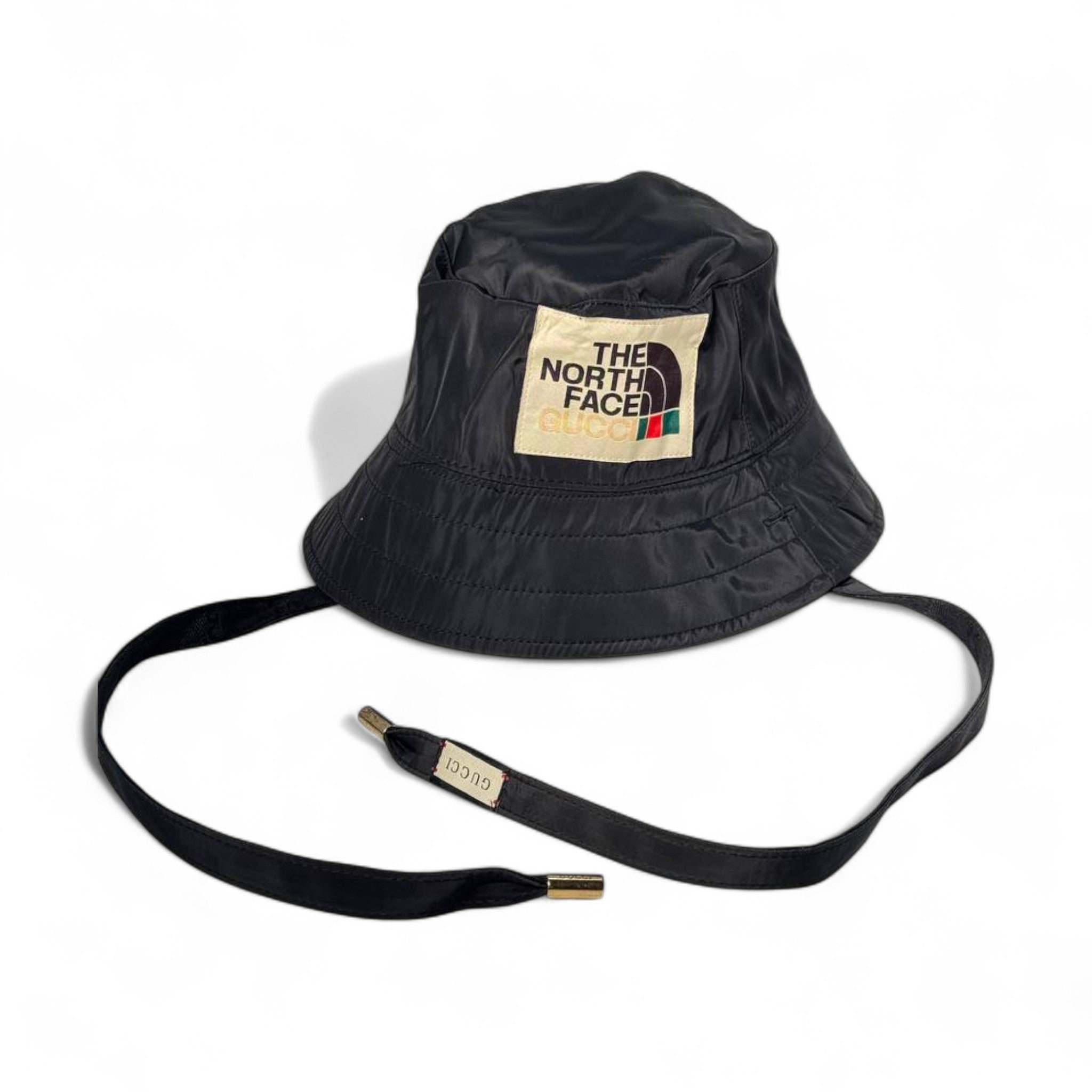 The North Face x Gucci Reversible Black Bucket Hat – GG Monogram & Nylon