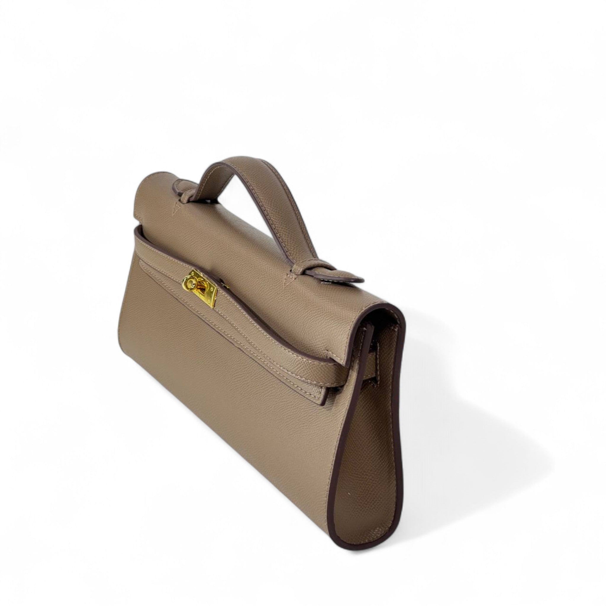 Hermès Kelly To Go Clutch – Taupe Epsom Leather with Gold Hardware 🐎✨