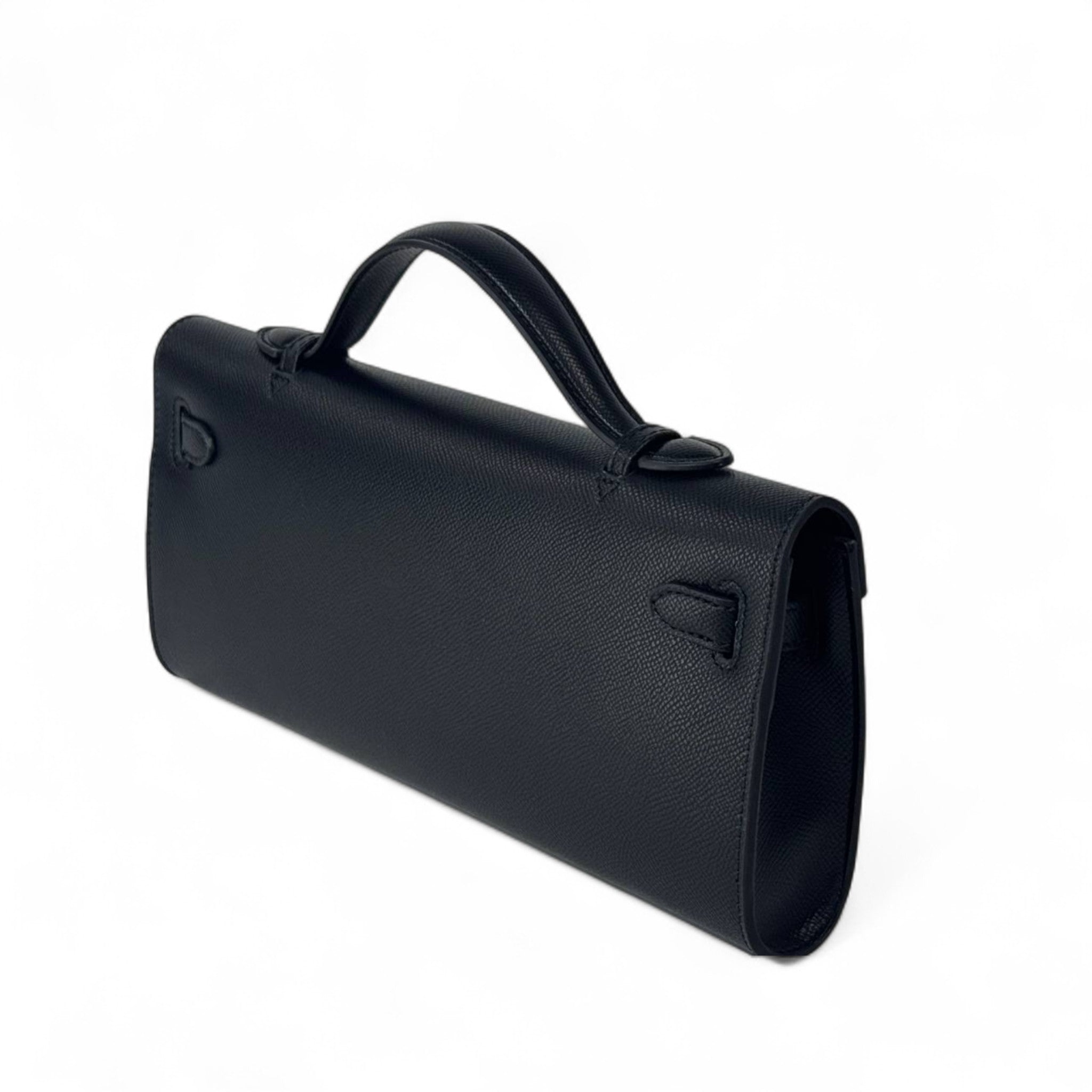Hermès Kelly To Go Clutch – Black Epsom Leather with Gold Hardware 🖤✨