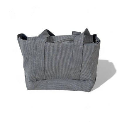 Alexander Wang Glitter Ribbed Tote – Large Grey Sparkle Edition