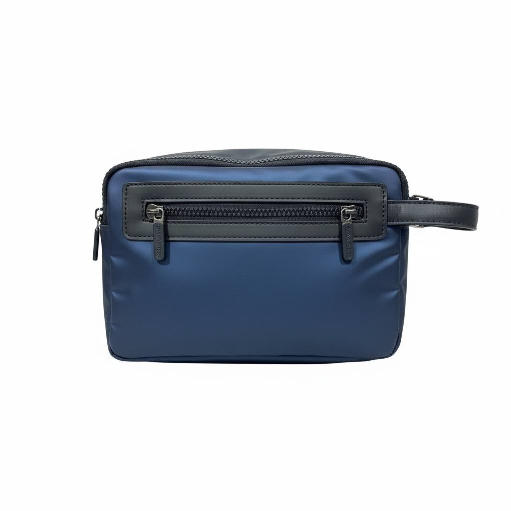 Calvin Klein Jeans Blue Travel Toiletry Bag 💙🧳 | Modern Zip Wash Pouch