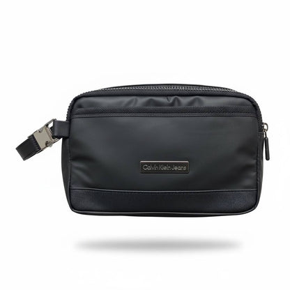 Calvin Klein Jeans Black Travel Toiletry Bag 🖤✨ | Minimal Zip Wash Pouch