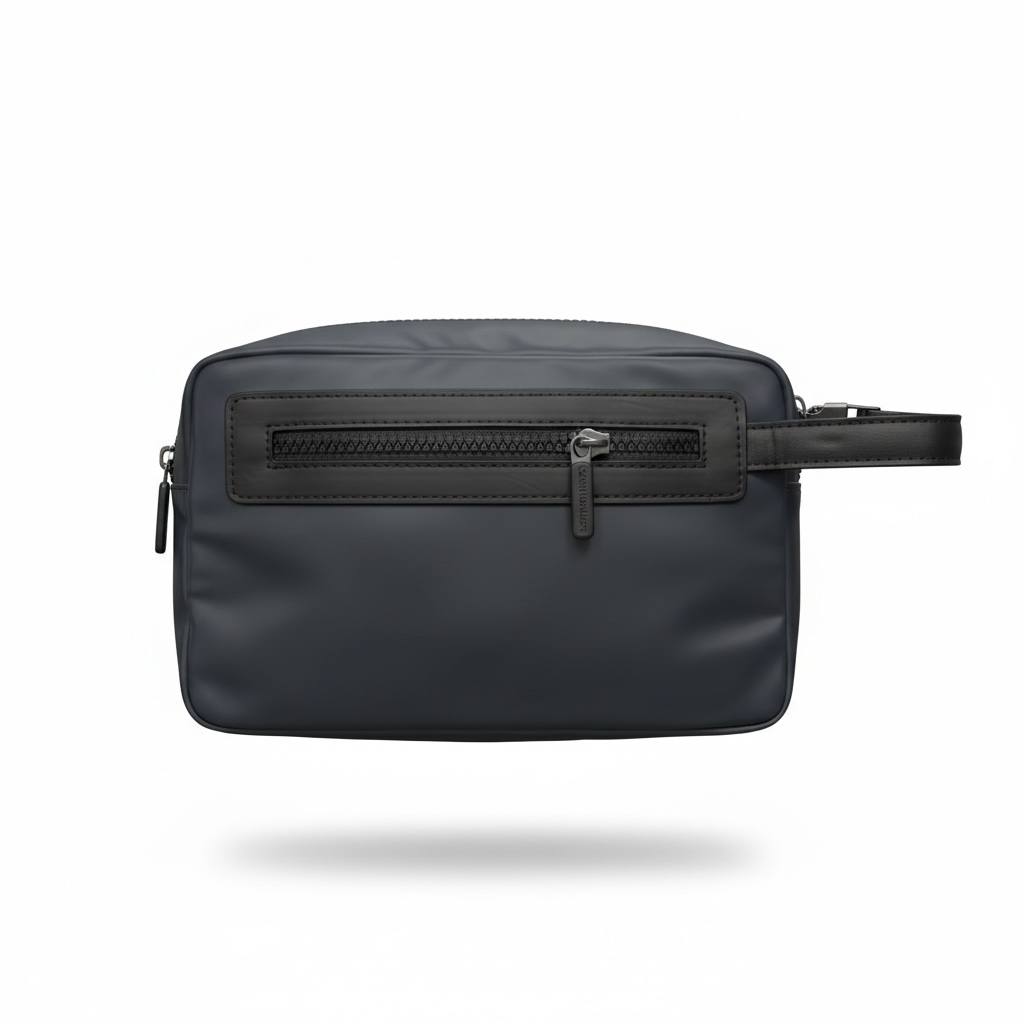 Calvin Klein Jeans Grey Travel Toiletry Bag 🩶✨ | Minimalist Zip Wash Pouch