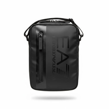 Emporio Armani EA7 Black Crossbody Bag 🖤 | Sport Luxe Vertical Shoulder Pouch