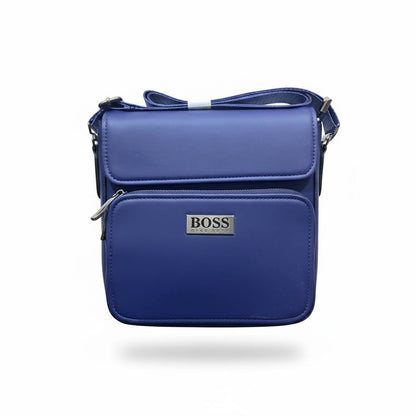 BOSS Blue Crossbody Bag 💙 | Premium Everyday Shoulder Bag for Men