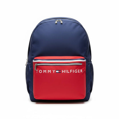 Tommy Hilfiger Navy & Red Backpack 🎒 | Bold Logo Everyday Travel Bag