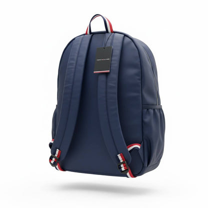 Tommy Hilfiger Navy & Red Backpack 🎒 | Bold Logo Everyday Travel Bag