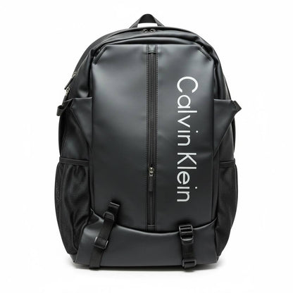 Calvin Klein Black Vertical Logo Backpack 🖤🎒 | Modern Sport Travel & Laptop Bag