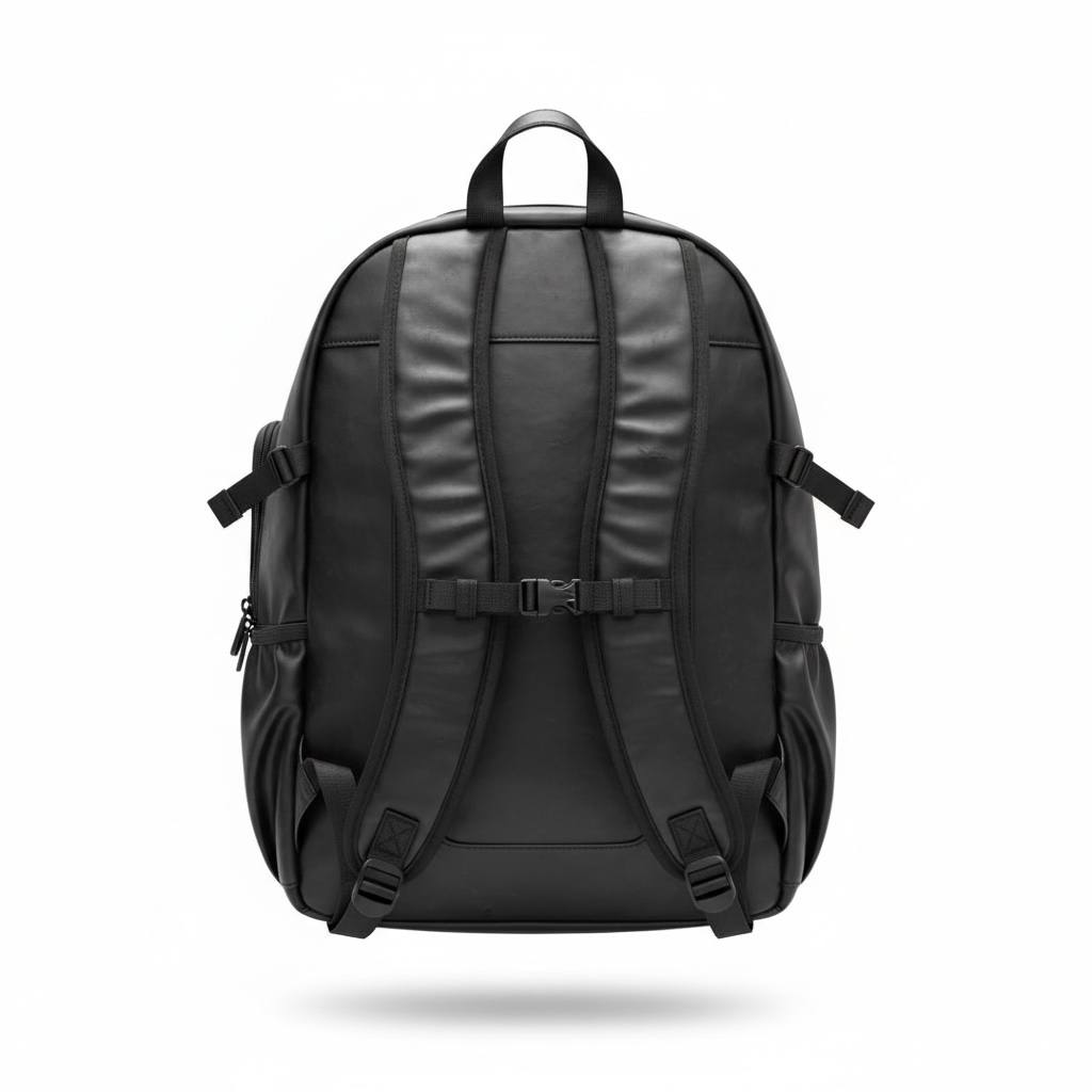 Calvin Klein Black Vertical Logo Backpack 🖤🎒 | Modern Sport Travel & Laptop Bag