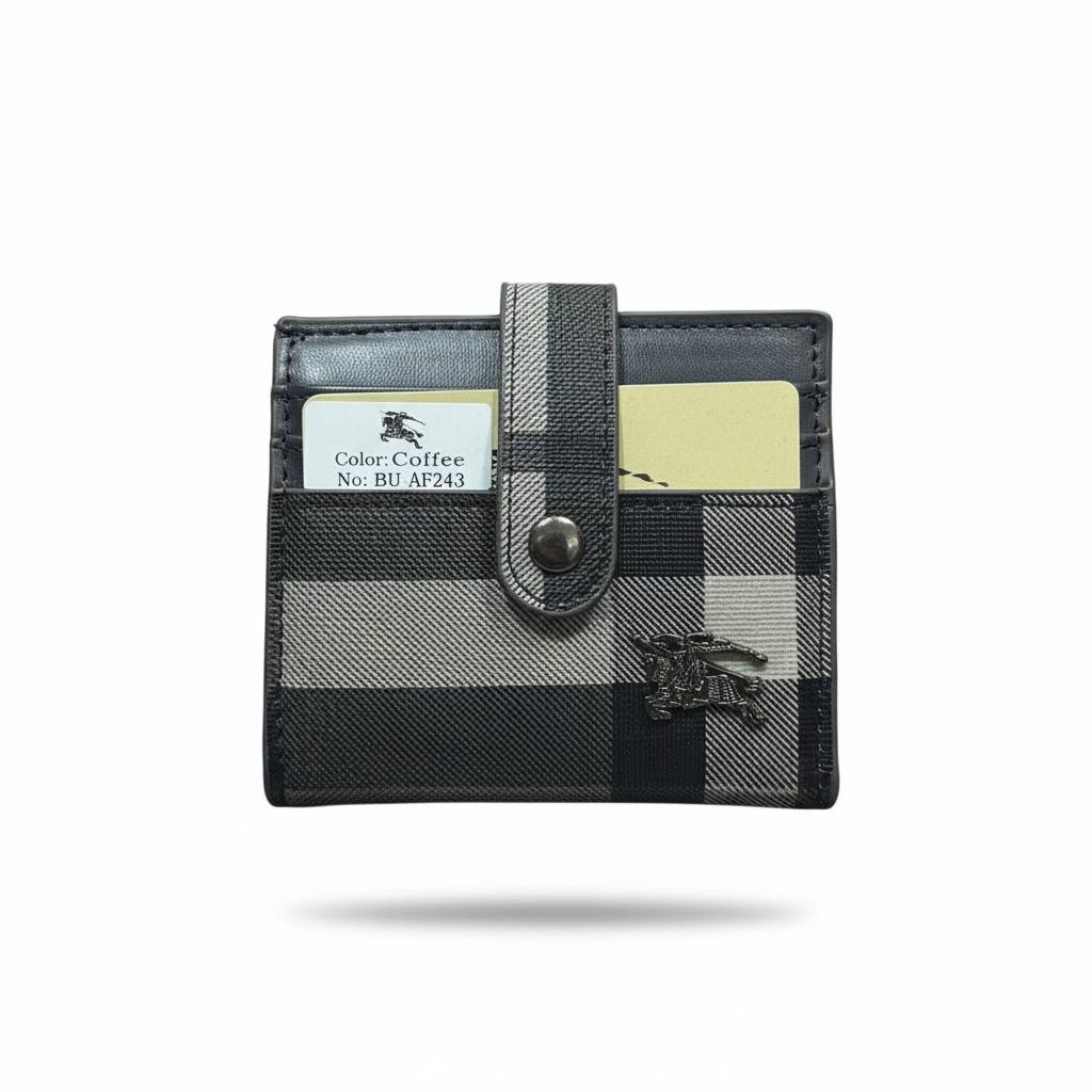 BURBERRY Classic Check Card Holder Wallet 🖤 | Slim Luxury Pocket Wallet