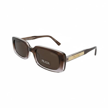 Prada Brown Gradient Sunglasses 🤎 | Elegant Rectangle Luxury Eyewear