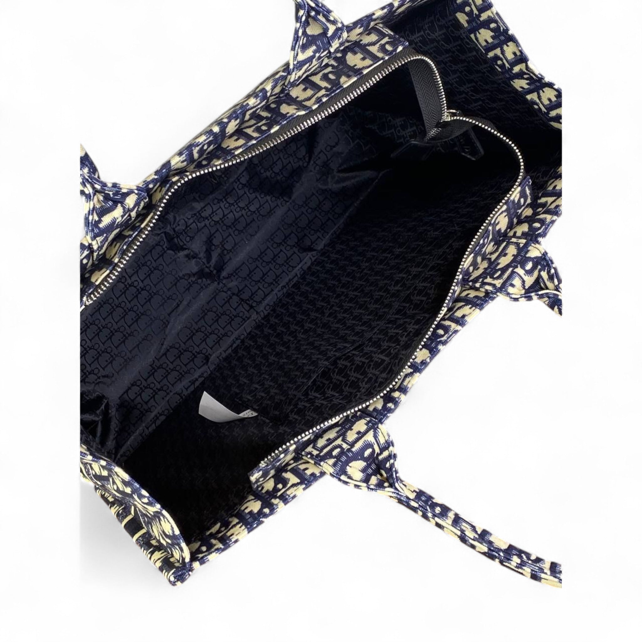 Christian Dior Book Tote Bag – Navy Oblique Canvas 💙