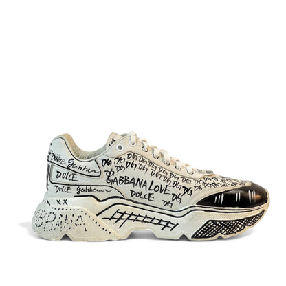 ⚡ Dolce & Gabbana Graffiti Sneakers – Urban Luxury Redefined 👟
