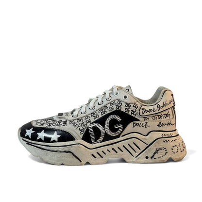 ⚡ Dolce & Gabbana Graffiti Sneakers – Urban Luxury Redefined 👟