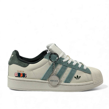 🌿 Adidas x Gucci Superstar Sneakers – Heritage Meets High Fashion 👟
