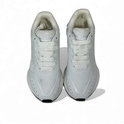 🤍 Alexander McQueen Sprint Runner White Sneakers – Pure Minimal Luxury 👟