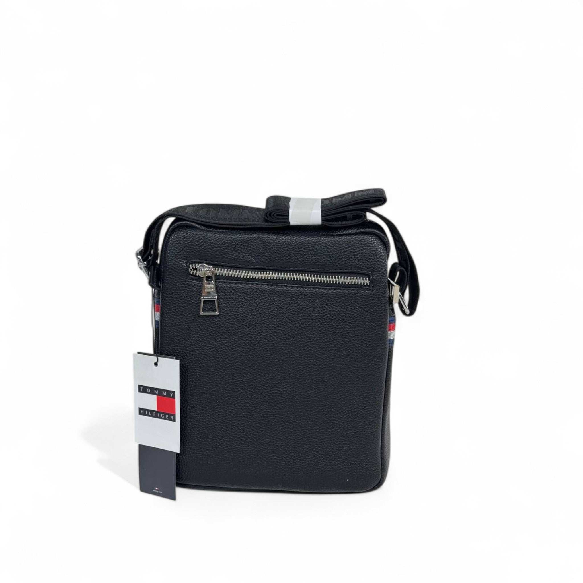 Tommy Hilfiger Crossbody Bag – Black & Brown Leather Look 🎯🖤