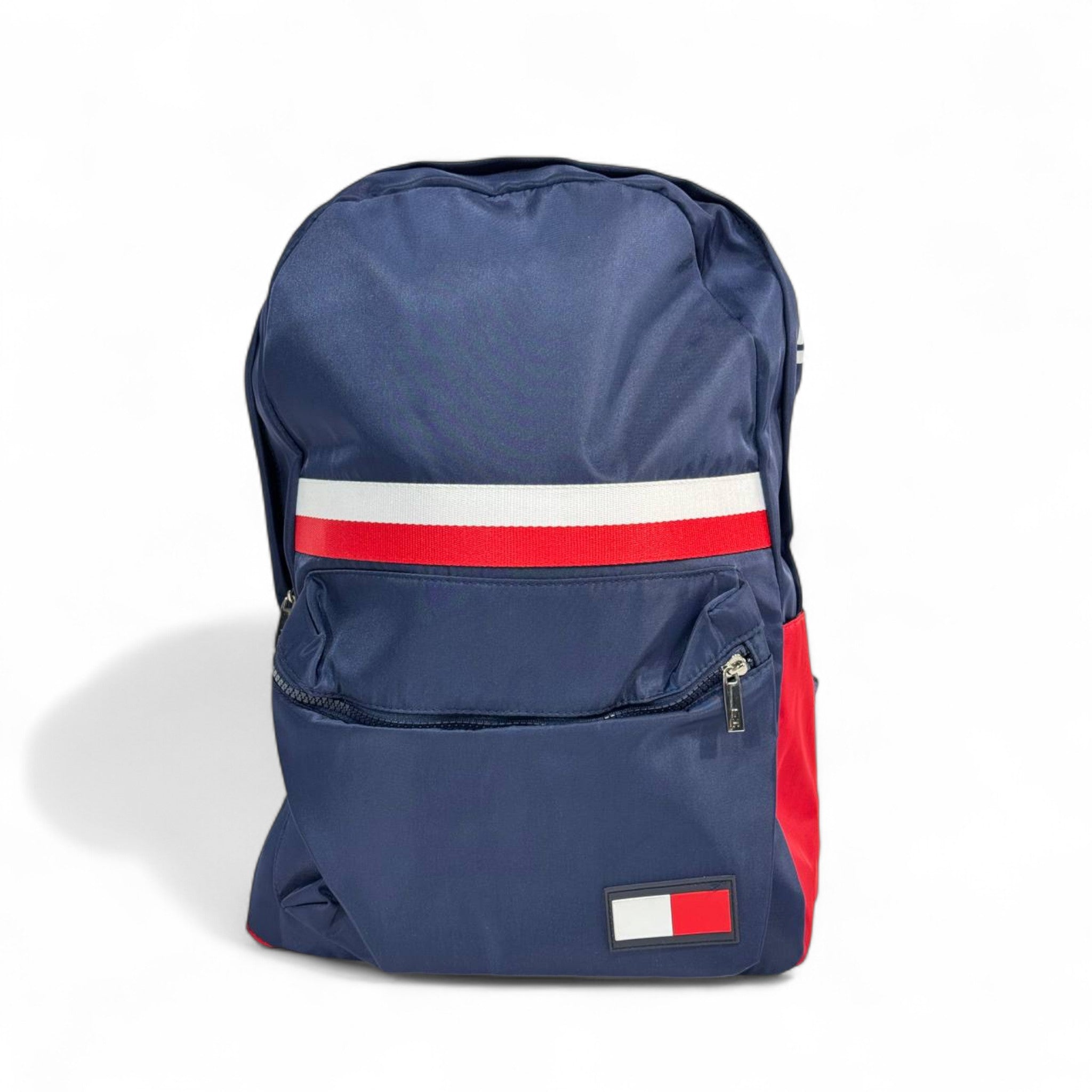 Tommy Hilfiger Classic Navy Backpack – Red & White Stripe 🎒🇺🇸