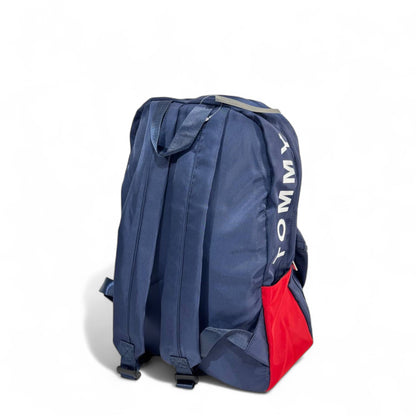 Tommy Hilfiger Classic Navy Backpack – Red & White Stripe 🎒🇺🇸