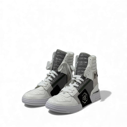 ⚪ Philipp Plein High-Top “78” Sneakers – Fearless Luxury Street Power 👟