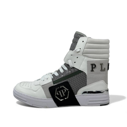⚪ Philipp Plein High-Top “78” Sneakers – Fearless Luxury Street Power 👟
