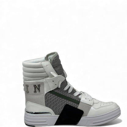 ⚪ Philipp Plein High-Top “78” Sneakers – Fearless Luxury Street Power 👟