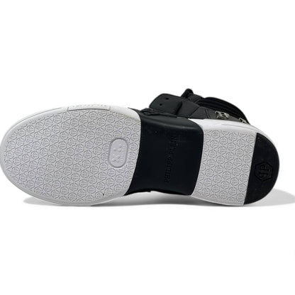 🖤 Philipp Plein High-Top “78” All Black Sneakers – Power, Precision & Attitude 👟