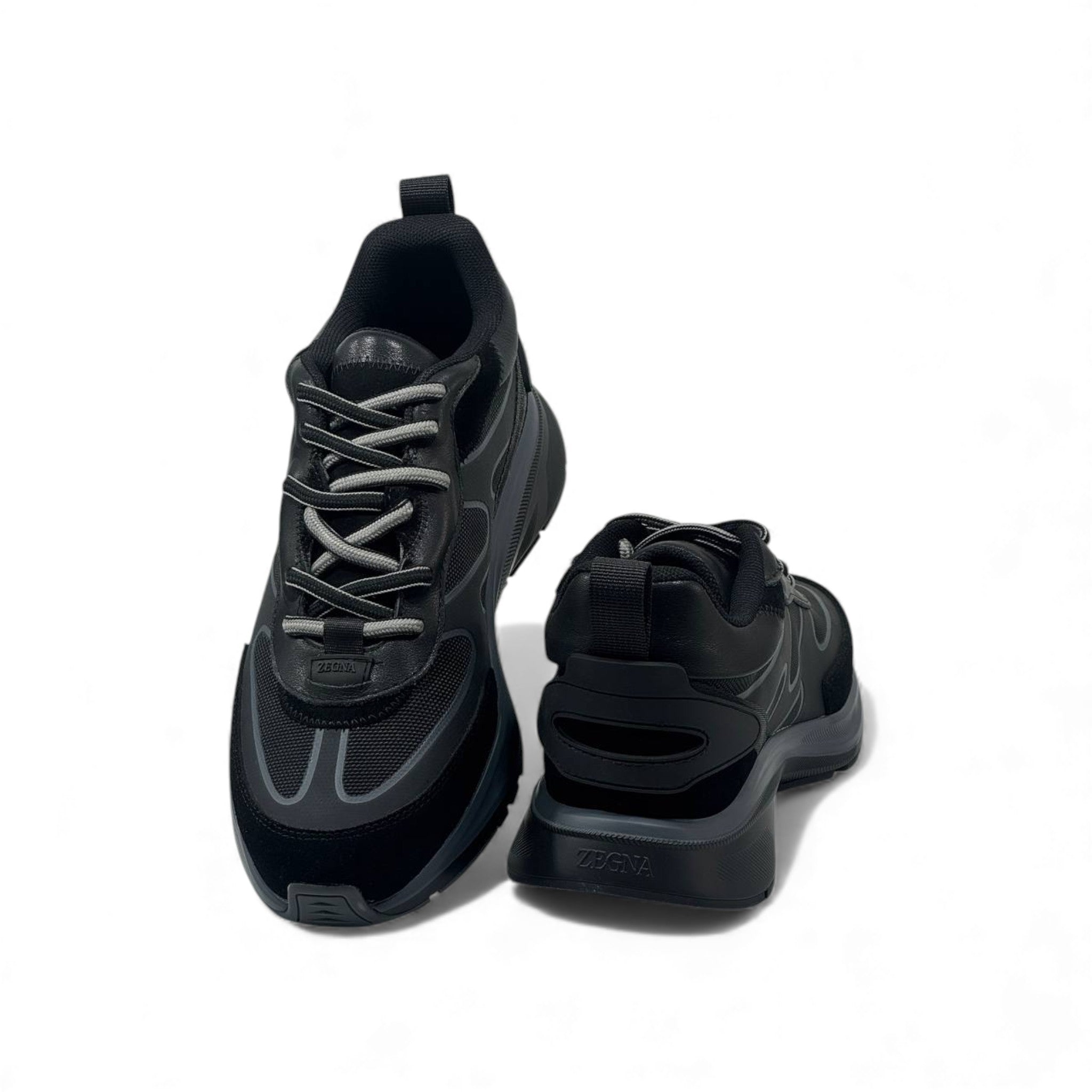 ⚫ Zegna Black Active Sneakers – Luxury Performance in Motion 👟