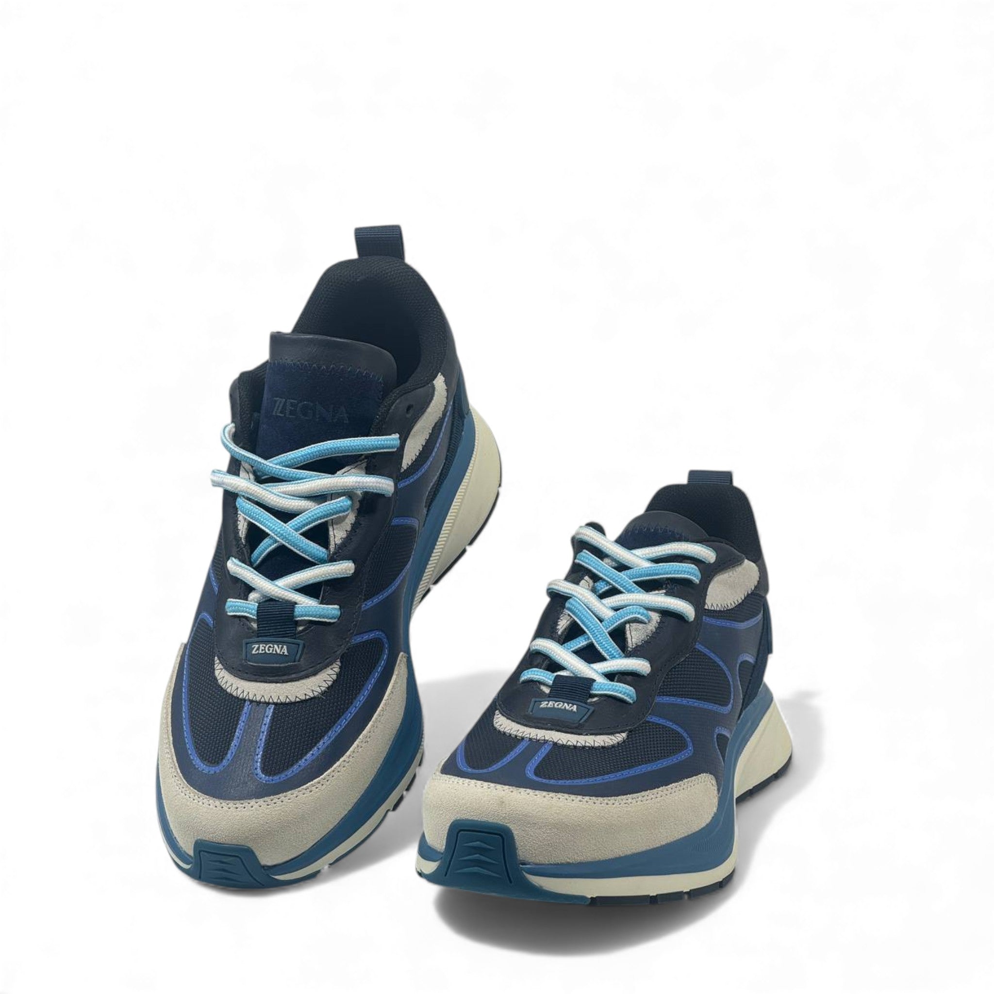 💙 Zegna Active Blue Sneakers – Italian Craft Meets Modern Energy 👟
