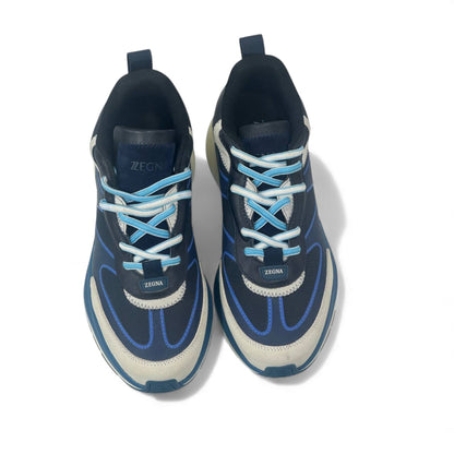 💙 Zegna Active Blue Sneakers – Italian Craft Meets Modern Energy 👟