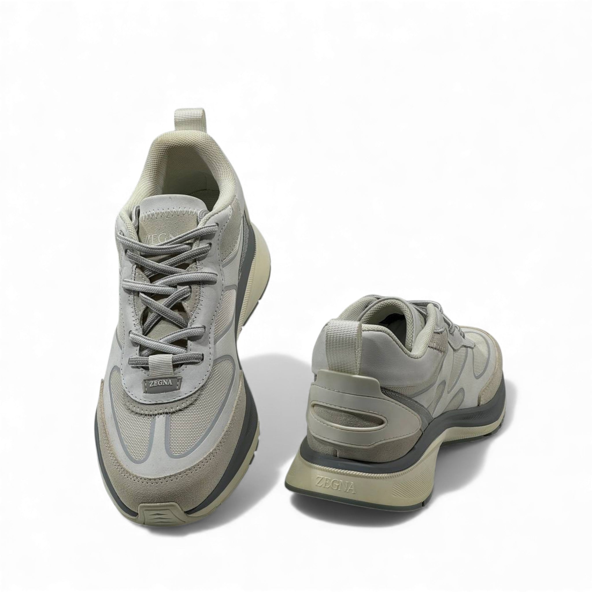 🤍 Zegna Beige Active Sneakers – Subtle Luxury, Effortless Motion 👟