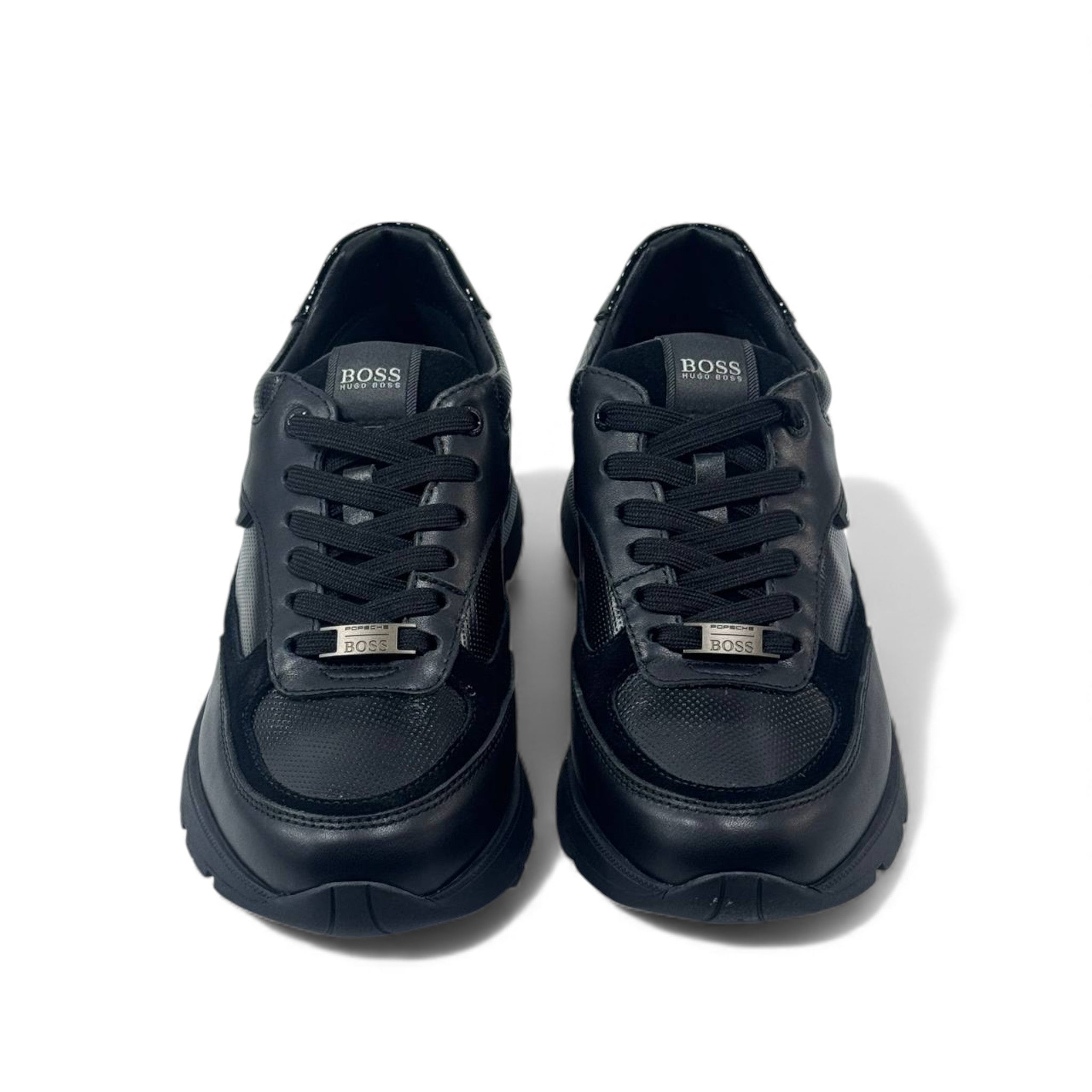 BOSS x Porsche Forged Black Sneakers – Performance Meets Precision ⚙️🏁