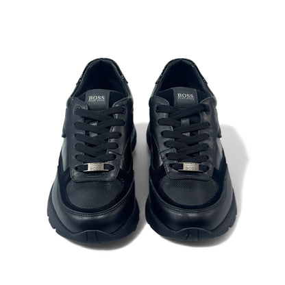 BOSS x Porsche Forged Black Sneakers – Performance Meets Precision ⚙️🏁