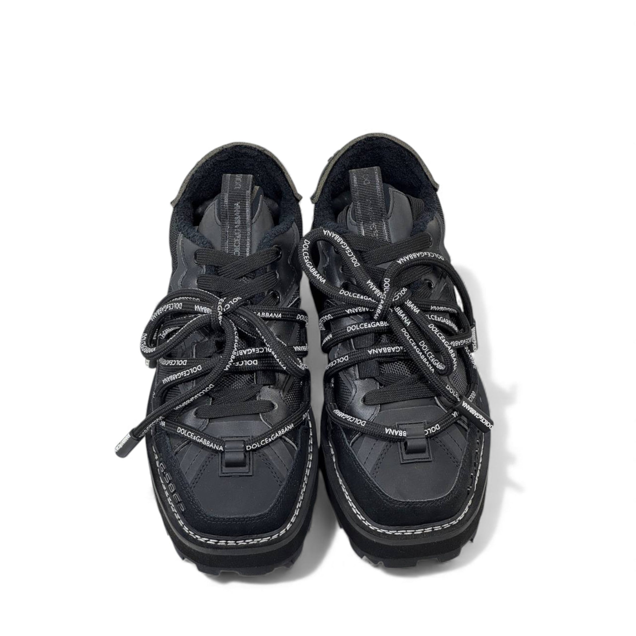 Dolce & Gabbana NS1 Trek Sneakers – Rugged Luxury in All Black ⚡
