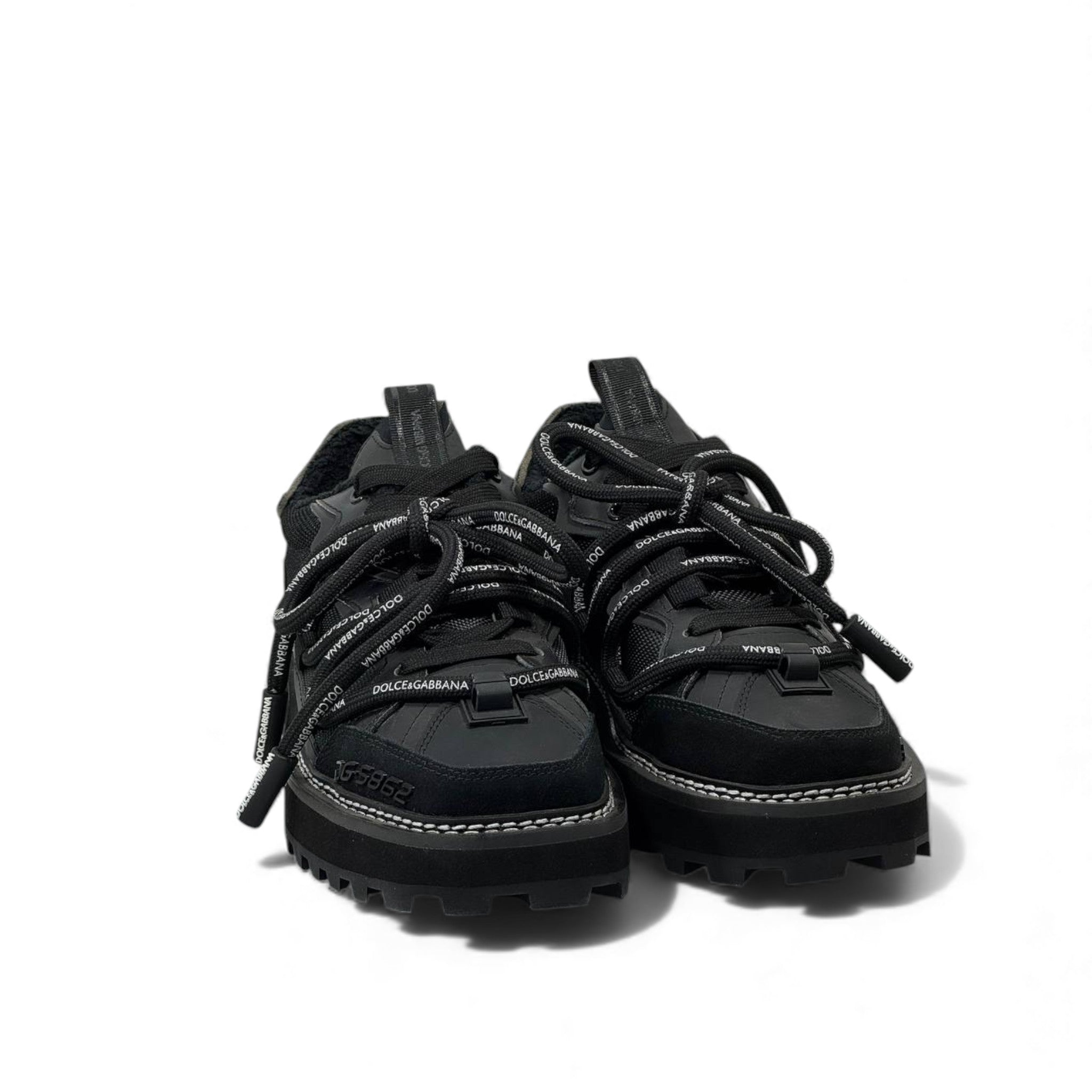 Dolce & Gabbana NS1 Trek Sneakers – Rugged Luxury in All Black ⚡