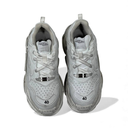 Balenciaga Triple S – White Monolith Edition 👟