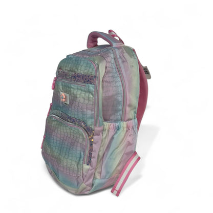 🦄 Momolly Rainbow Sparkle Pastel Backpack – For Girls 🌈✨