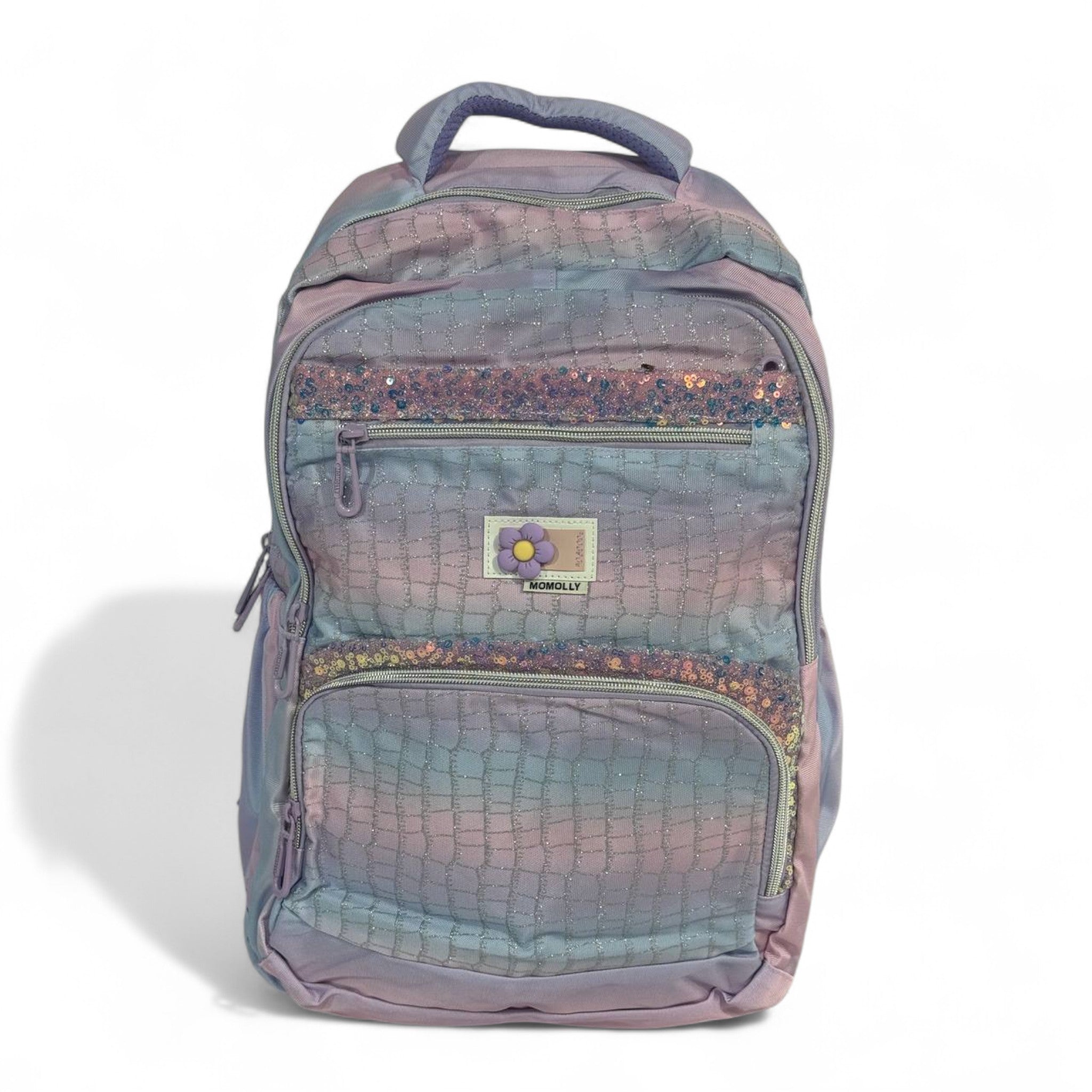 🎒 Momolly Pastel Dream Backpack – Glitter Edition 🌌✨