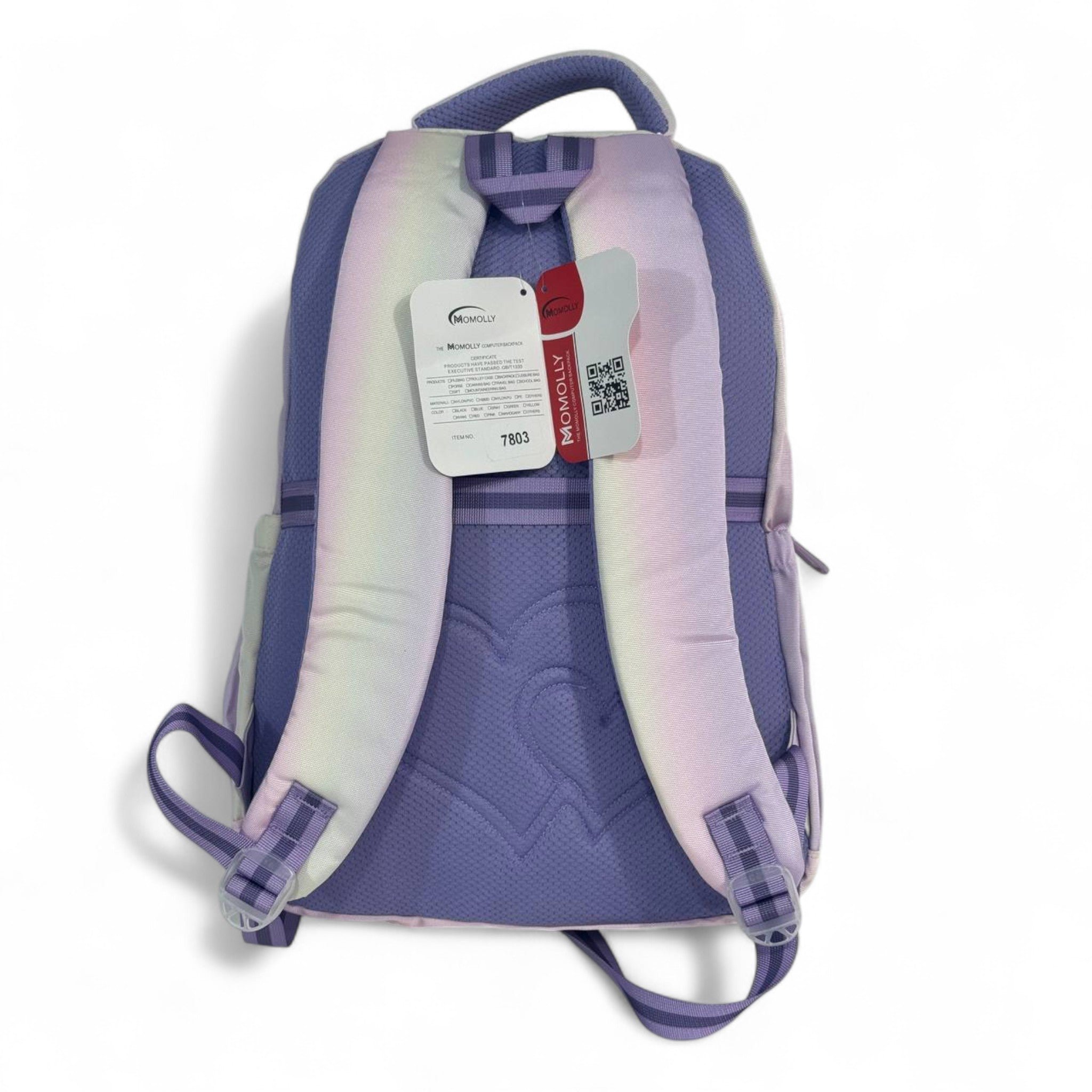 🎒 Momolly Stardust Dream Backpack – Pastel Purple Green Sparkle ✨🌈