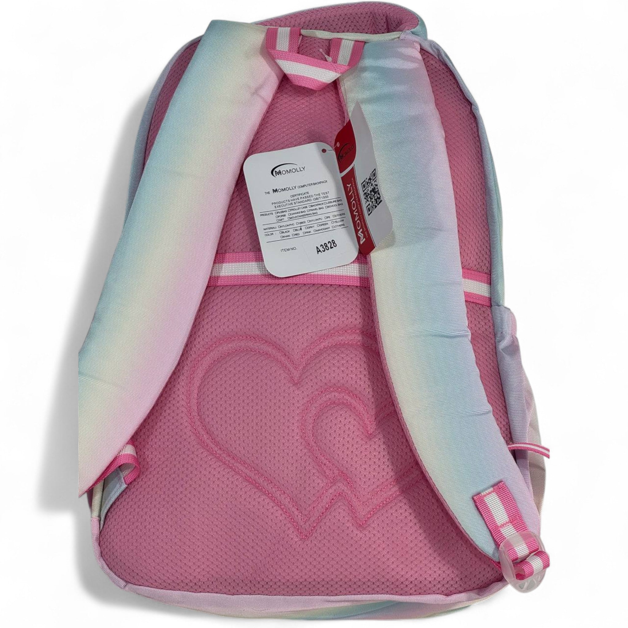 🎒 Momolly Butterfly Sparkle Backpack – Pastel Rainbow Shimmer 🌈🦋
