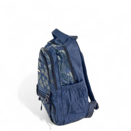 🔵 Momolly Explorer Backpack – Midnight Blue Leaf Edition 🍁💼