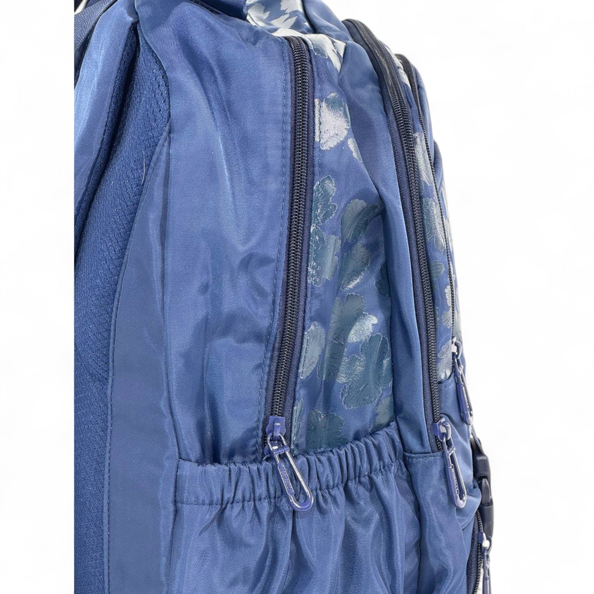 🔵 Momolly Explorer Backpack – Midnight Blue Leaf Edition 🍁💼
