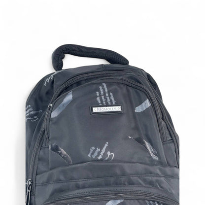🖤 Momolly Street Feathers Backpack – Black Edition 🎒🪶