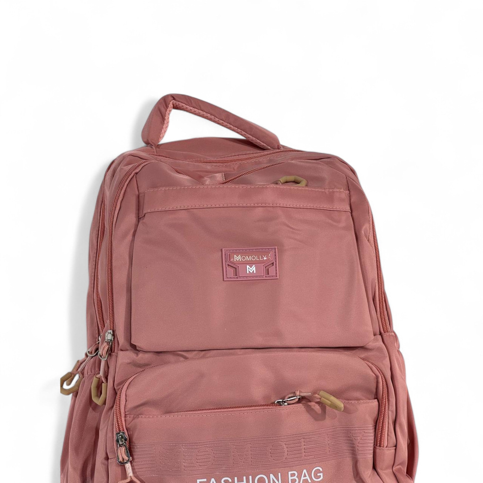 🌸 Momolly Fashion Backpack – Dusty Pink Charm 🎒💗